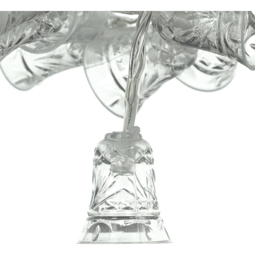 Χριστουγεννιάτικα λαμπάκια LED 20xLED/3xAA/θερμό λευκό 2,2m καμπάνες