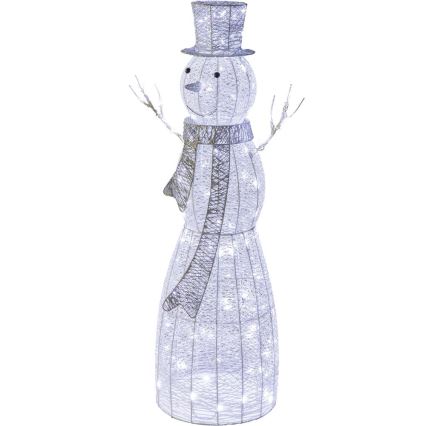 Χριστουγεννιάτικo διακοσμητικό εξωτερικού χώρου LED LED/3,6W/230V/ψυχρό λευκό 124 cm IP44 χιονάνθρωπος