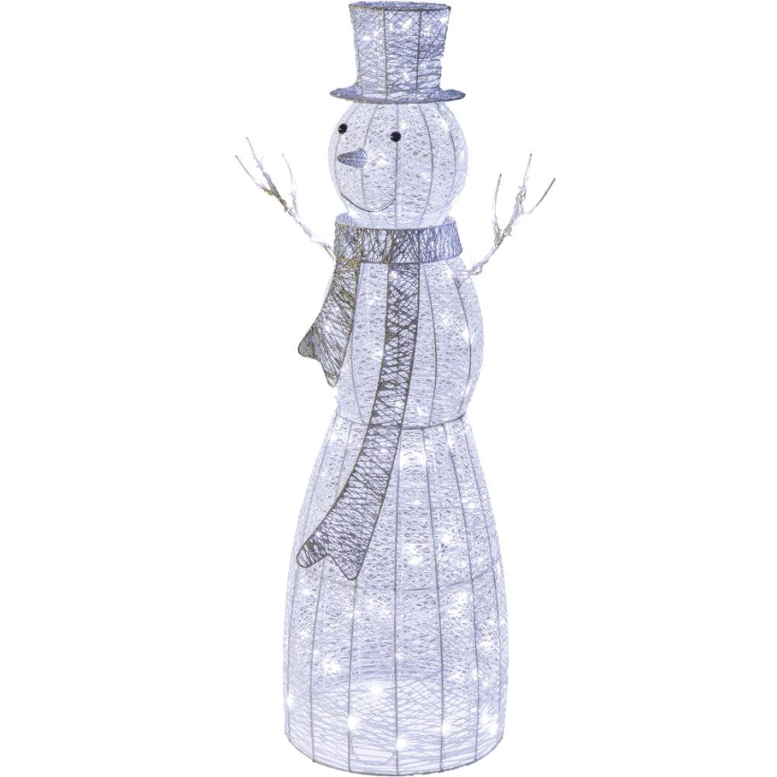 Χριστουγεννιάτικo διακοσμητικό εξωτερικού χώρου LED LED/3,6W/230V/ψυχρό λευκό 124 cm IP44 χιονάνθρωπος