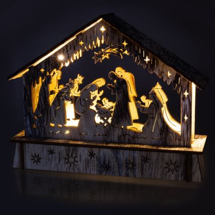 Χριστουγεννιάτικο διακοσμητικό LED 6xLED/2xAA ζεστό λευκό