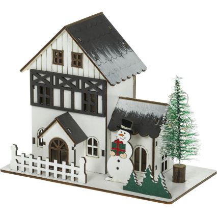 Χριστουγεννιάτικο διακοσμητικό LED LED/2xLR44/θερμό λευκό σπιτάκι