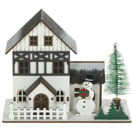 Χριστουγεννιάτικο διακοσμητικό LED LED/2xLR44/θερμό λευκό σπιτάκι