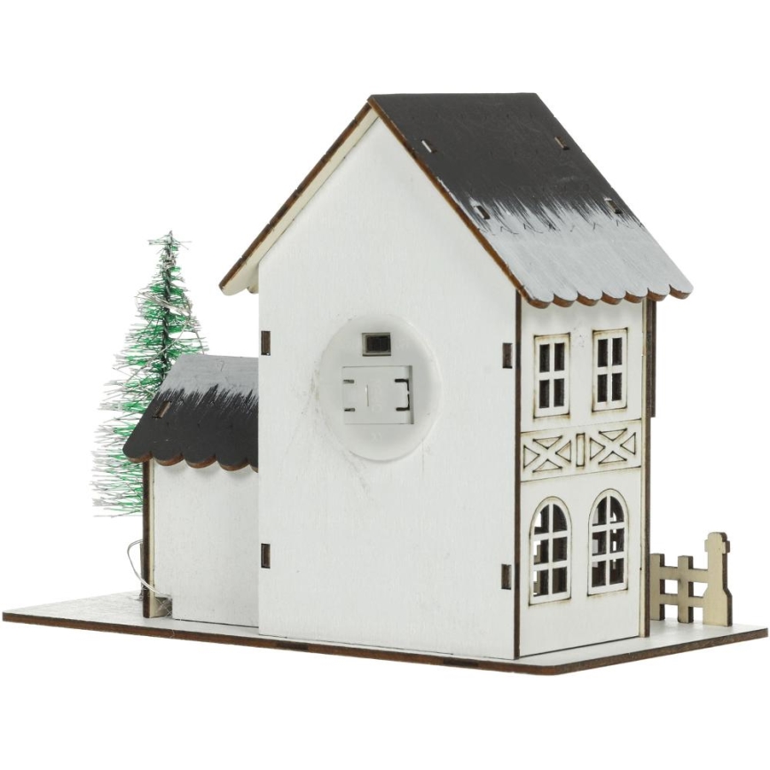Χριστουγεννιάτικο διακοσμητικό LED LED/2xLR44/θερμό λευκό σπιτάκι