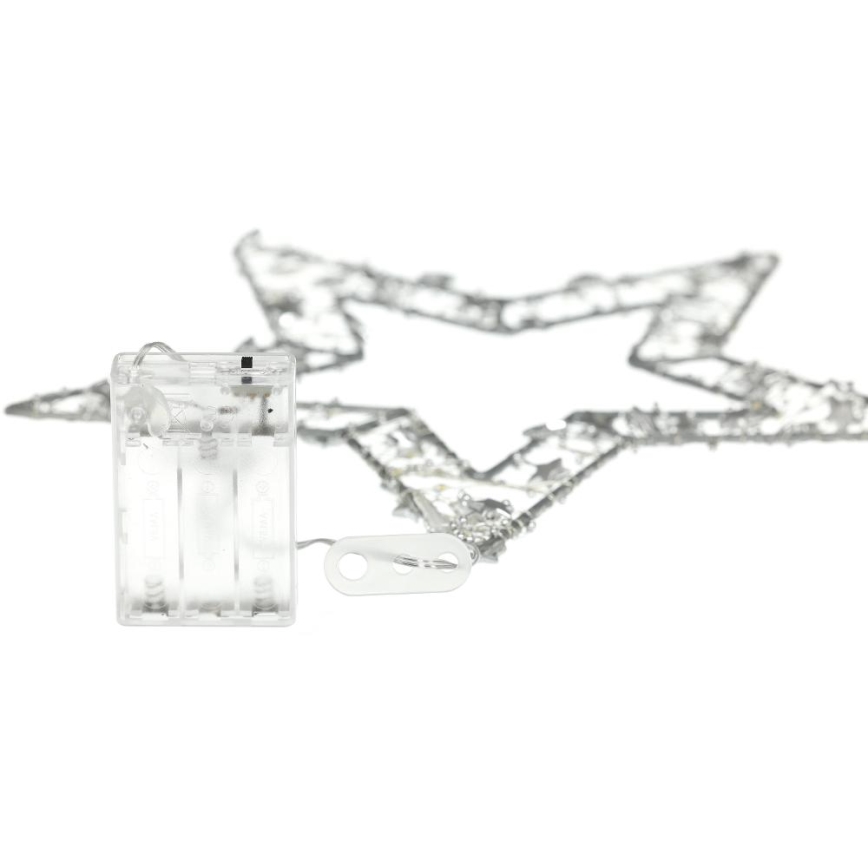 Χριστουγεννιάτικο διακοσμητικό LED LED/3xAA/θερμό λευκό αστέρι