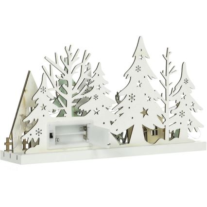 Χριστουγεννιάτικο διακοσμητικό LED LED/3xAAA/θερμό λευκό δάσος