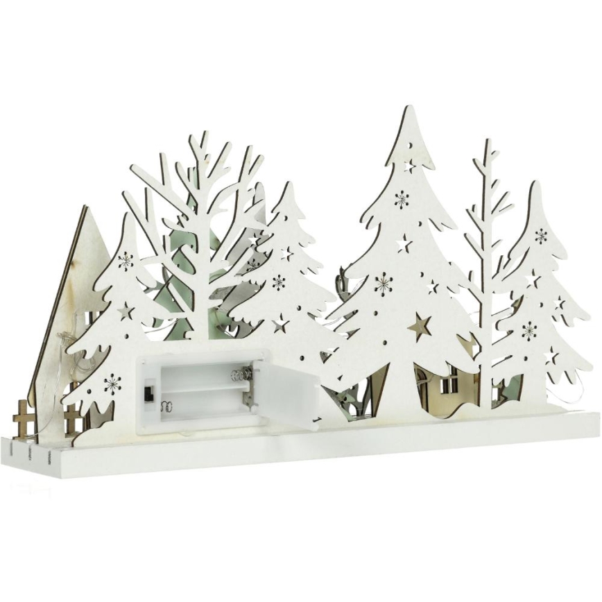 Χριστουγεννιάτικο διακοσμητικό LED LED/3xAAA/θερμό λευκό δάσος