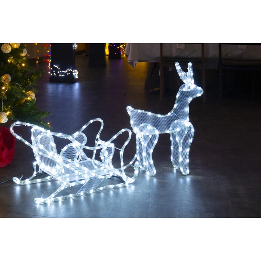 Χριστουγεννιάτικο διακοσμητικό LED εξωτερικού χώρου LED/12W/230V IP44 τάρανδος