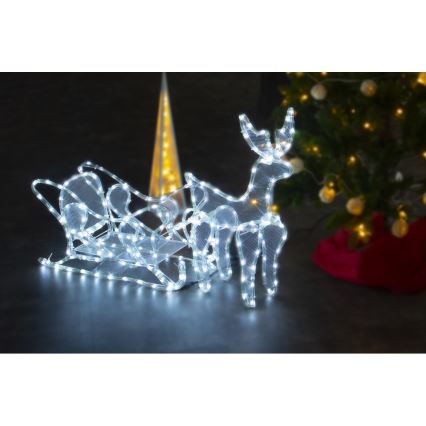 Χριστουγεννιάτικο διακοσμητικό LED εξωτερικού χώρου LED/12W/230V IP44 τάρανδος