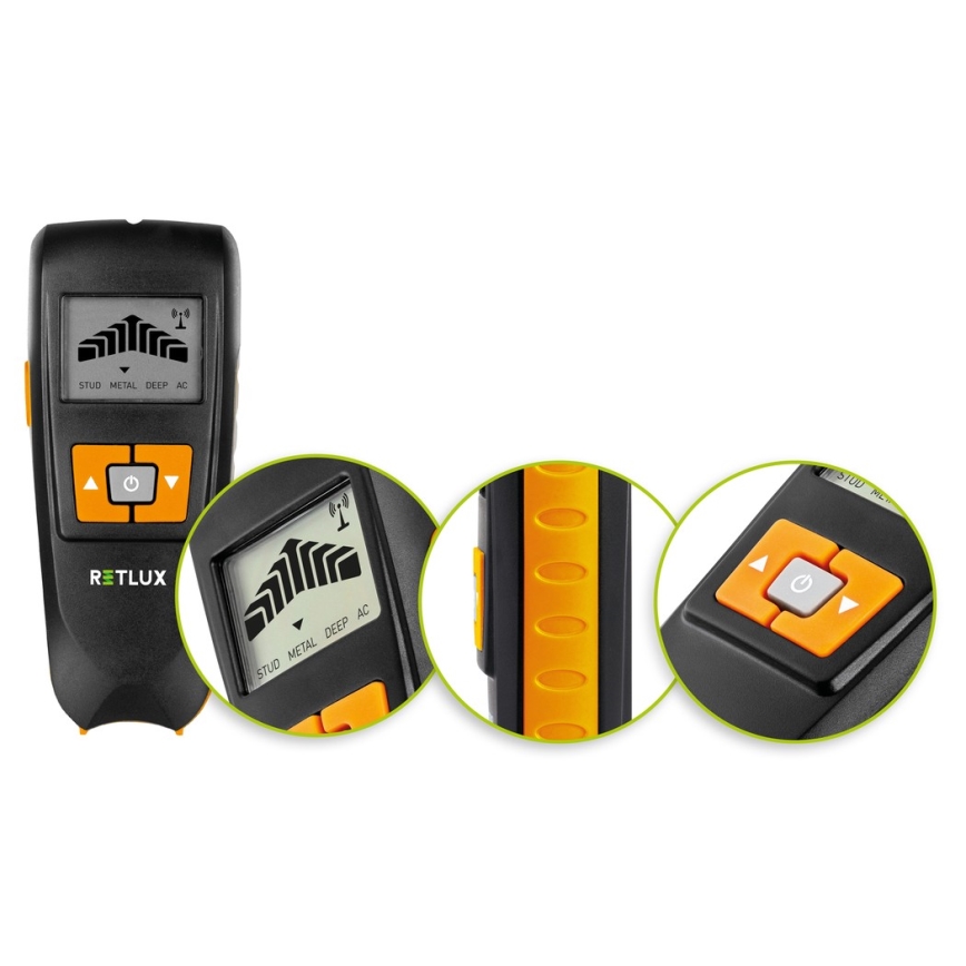 Ψηφιακός ανιχνευτής υπόγειων αντικειμένων 4 σε 1 9V 1x6LR61