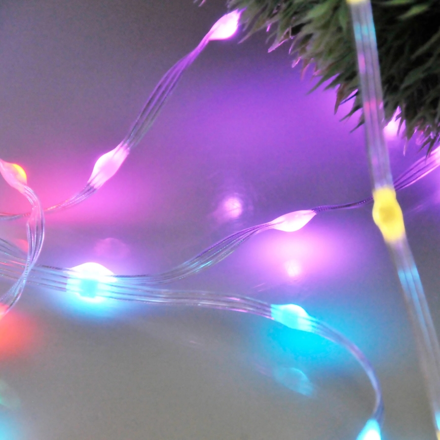 RGB LED αλυσίδα - 10W/5V, 10 m, USB + τηλεχειριστήριο