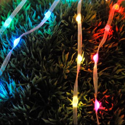 RGB LED αλυσίδα - 10W/5V, 10 m, USB + τηλεχειριστήριο