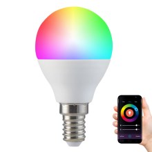 RGB Λάμπα Dimmer LED G45 E14/5,5W/230V 3000-6500K Wi-fi Tuya