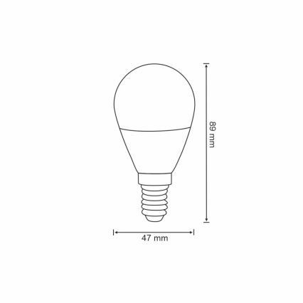 RGB Λαμπτήρας Dimming LED G45 E14/5,5W/230V 3000-6500K Wi-fi Tuya