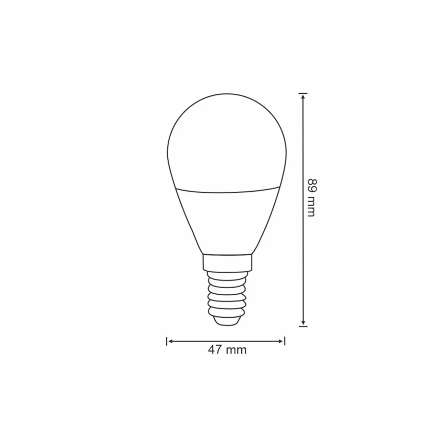RGB Λαμπτήρας Dimming LED G45 E14/5,5W/230V 3000-6500K Wi-fi Tuya