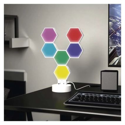 RGBIC Eπιτραπέζιο φωτιστικό  GoSmart LED/5,5W/230V Wi-Fi Tuya
