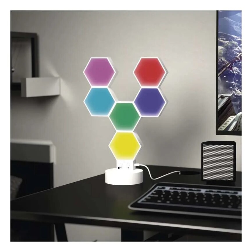 RGBIC Eπιτραπέζιο φωτιστικό  GoSmart LED/5,5W/230V Wi-Fi Tuya