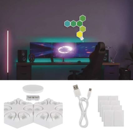 RGBIC Eπιτραπέζιο φωτιστικό  GoSmart LED/5,5W/230V Wi-Fi Tuya