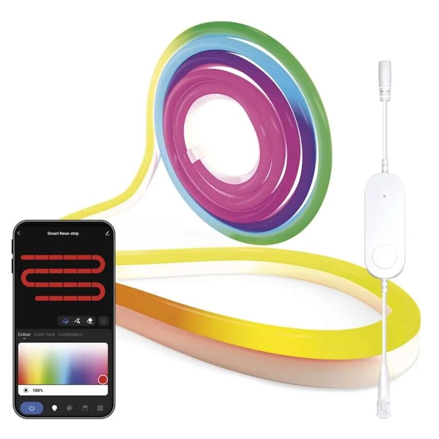 RGBIC Ταινία LED ντιμαριζόμενη GoSmart LED/33W/230V 5 m Wi-Fi Tuya