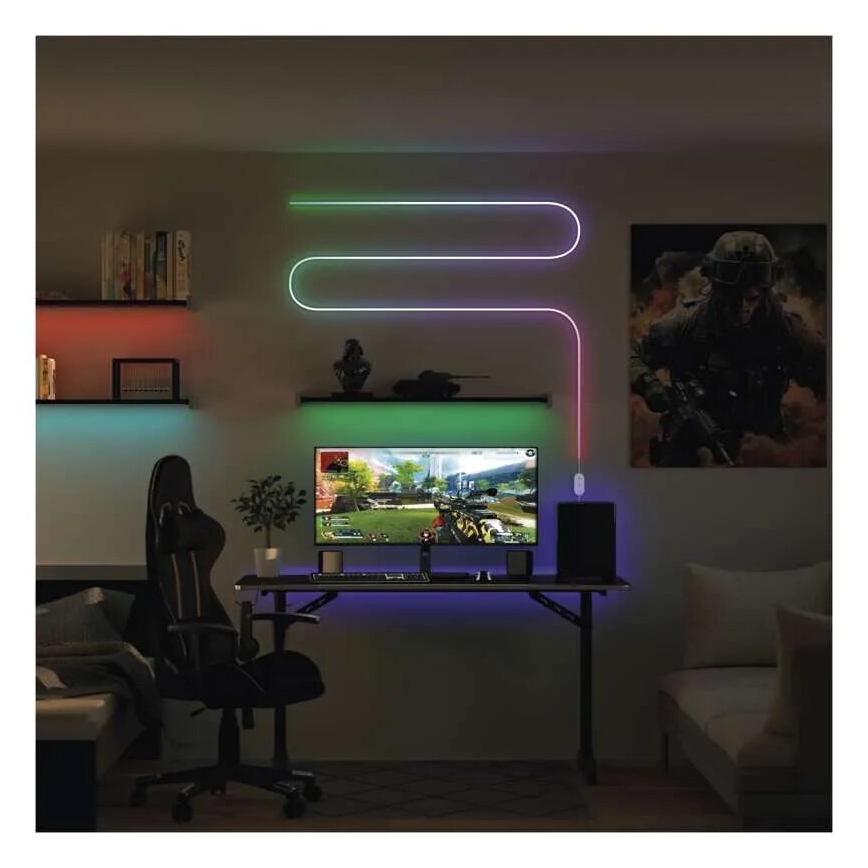 RGBIC Ταινία LED ντιμαριζόμενη GoSmart LED/33W/230V 5 m Wi-Fi Tuya