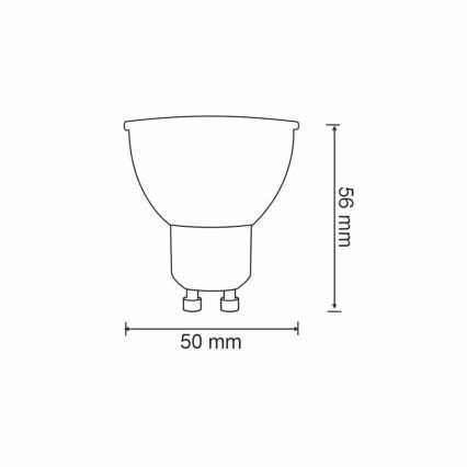 RGBW Λαμπτήρας Dimming LED G45 GU10/5,5W/230V 2700-6500K Wi-Fi Tuya