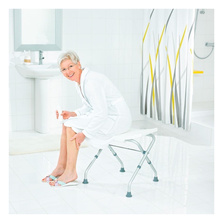 Ridder - Πτυσσόμενο σκαμπό 50x51 cm λευκό