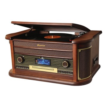 Roadstar HIF-1996D+BT - Σύστημα Hi-Fi με πικάπ, ραδιόφωνο, CD και κασετόφωνο 40W/230V + τηλεχειριστήριο