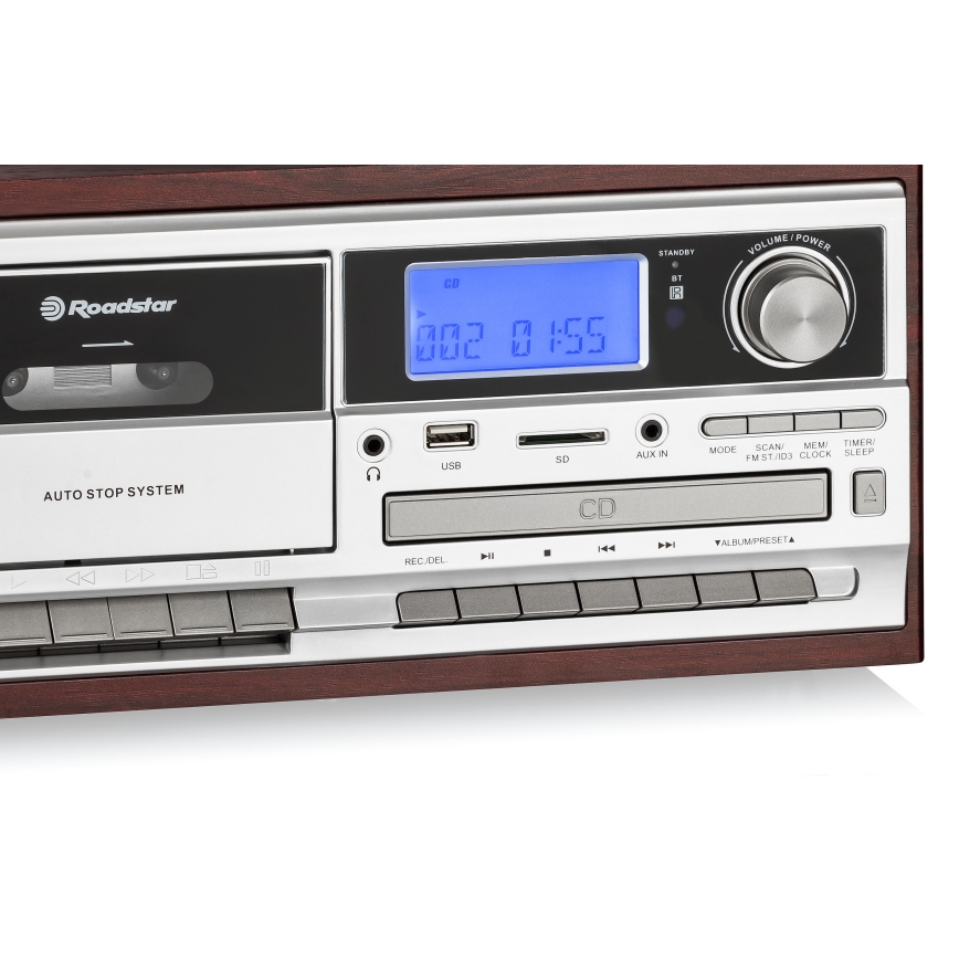 Roadstar HIF-8892 EBT - Hi-Fi σύστημα με πικάπ, CD και κασετόφωνο 64W/230V + τηλεχειριστήριο