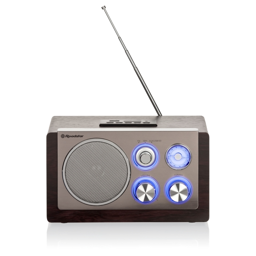 Roadstar HRA-1345NUS/WD - Ραδιόφωνο με FM 16W/230V