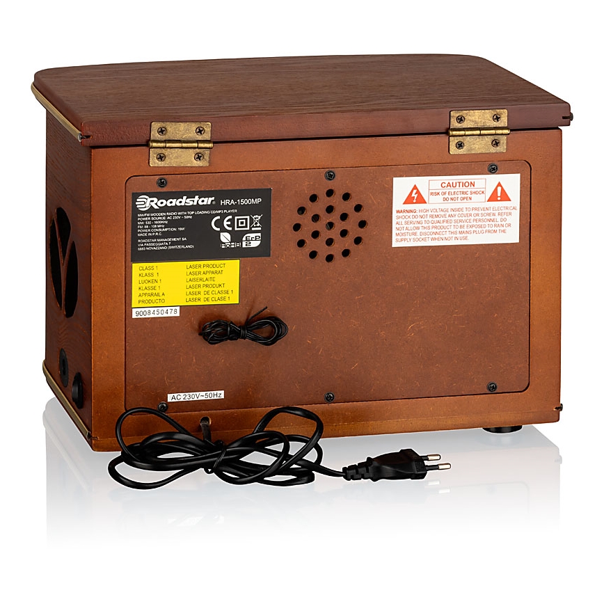 Roadstar HRA-1500UEMP - Ραδιόφωνο με CD και θύρα USB, 32 W / 230 V, με τηλεχειριστήριο