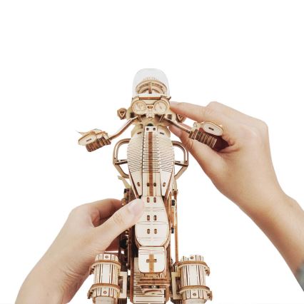 RoboTime - 3D ξύλινο μηχανικό παζλ Motorbike cruiser