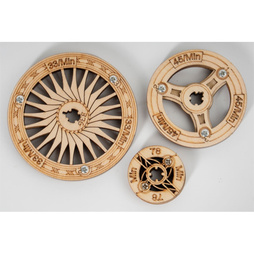 RoboTime - 3D ξύλινο μηχανικό παζλ γραμμόφωνο (χειροκίνητη λειτουργία)