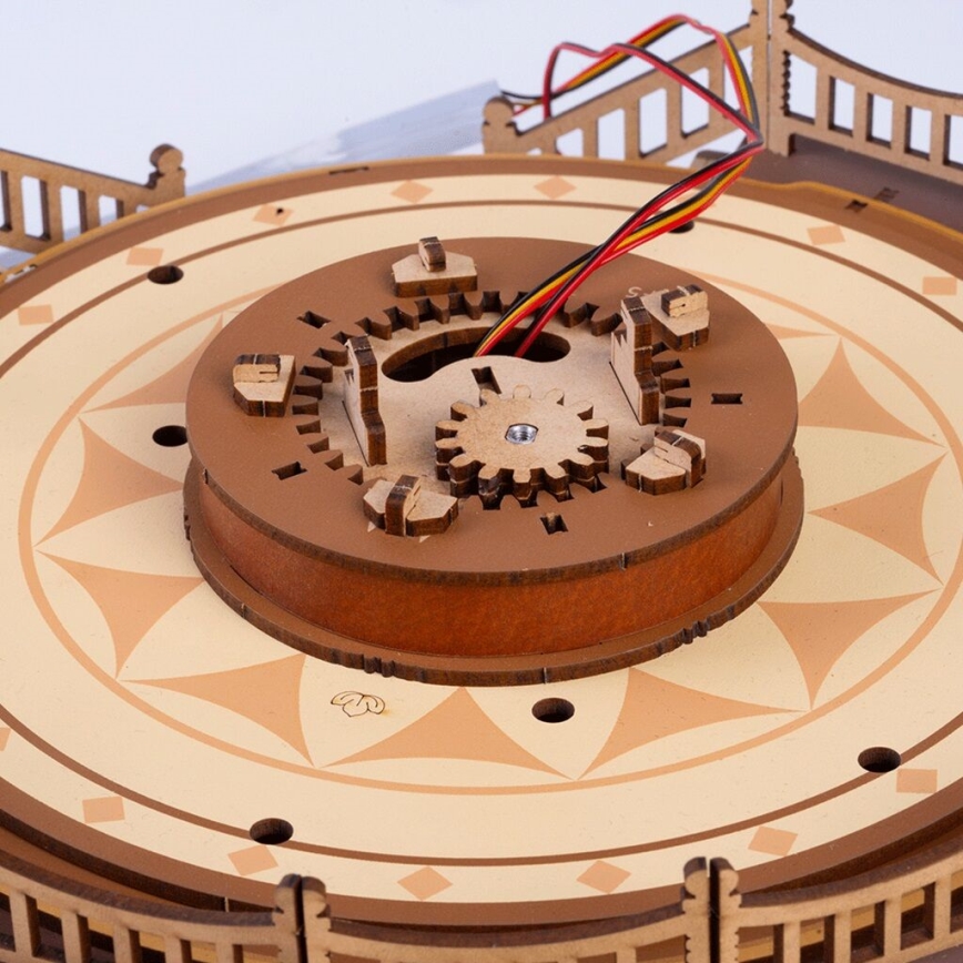RoboTime - 3D παζλ μουσικής κουτί Κλασικό καρουζέλ 5V