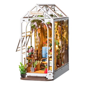 RoboTime - LED Μαξιλάρι για την κοιλιά σπιτάκι κήπου 3D puzzle 2xAAA