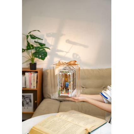 RoboTime - LED Μαξιλάρι για την κοιλιά σπιτάκι κήπου 3D puzzle 2xAAA