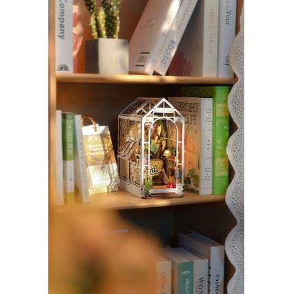 RoboTime - LED Μαξιλάρι για την κοιλιά σπιτάκι κήπου 3D puzzle 2xAAA