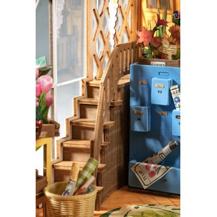 RoboTime - LED Μαξιλάρι για την κοιλιά σπιτάκι κήπου 3D puzzle 2xAAA