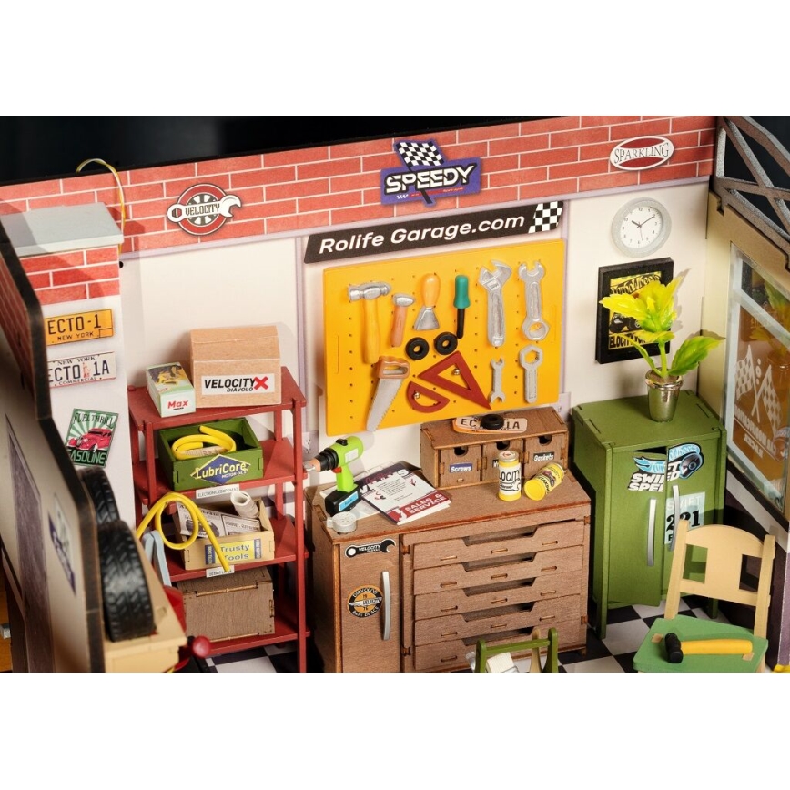 RoboTime - Μινιατούρα σπιτιού Γκαράζ 2xAAA