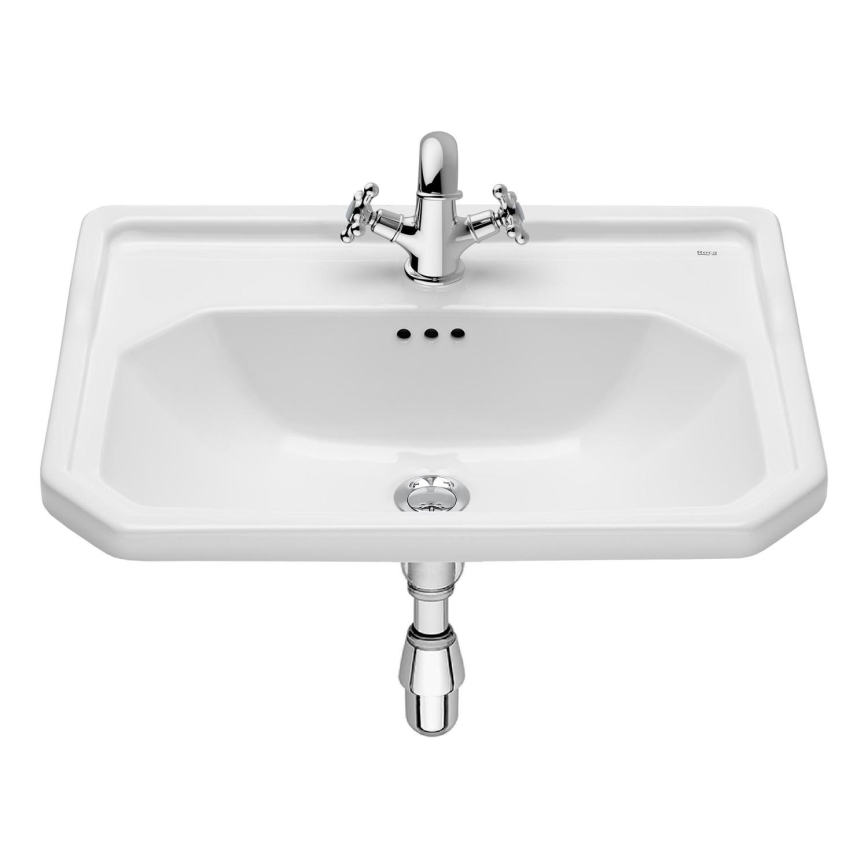 Roca A3270A5000 - Ένθετος νιπήρας μπάνιου CARMEN 60x45 cm κεραμικός/λευκό