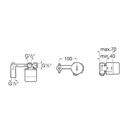 Roca A525220603 - Σώμα εντοιχισμού για εντοιχιζόμενες μπαταρίες