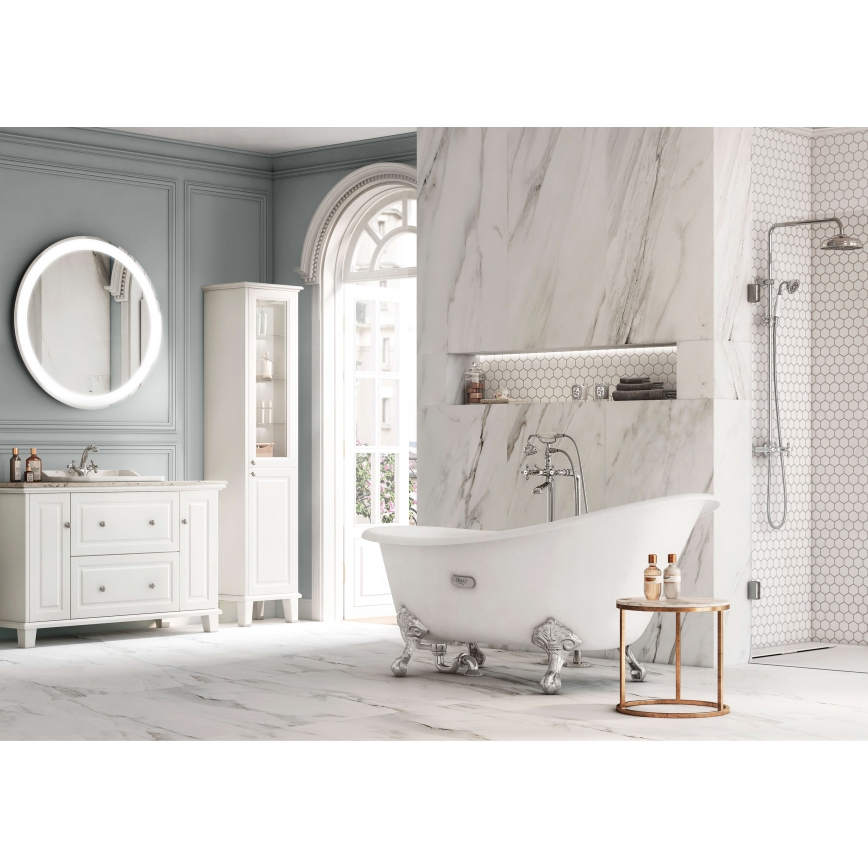 Roca A5A3A4BC00 - Μπαταρία νιπτήρα με βαλβίδα υπερχείλισης CARMEN 17,8 εκ. γυαλιστερό χρώμιο