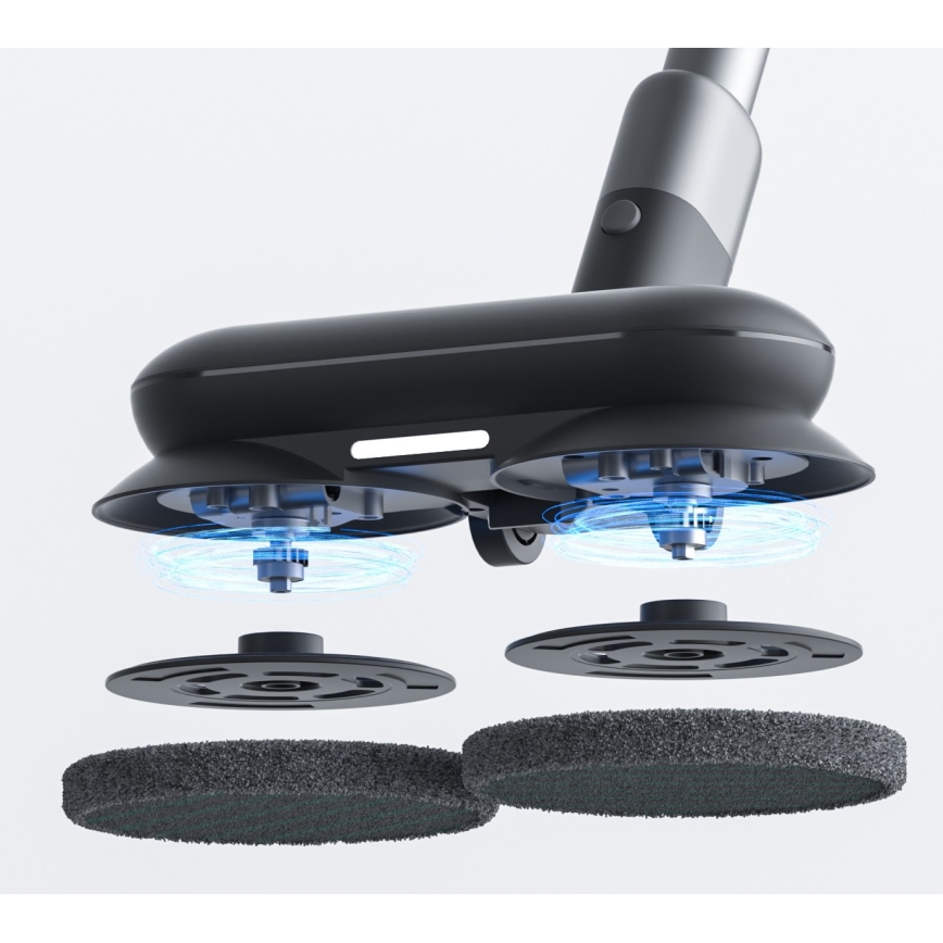 ROIDMI RI-X30VX - Ηλεκτρική σκούπα Stick 2σε1 με LED οθόνη και αξεσουάρ 435W/2500mAh ματ χρώμιο