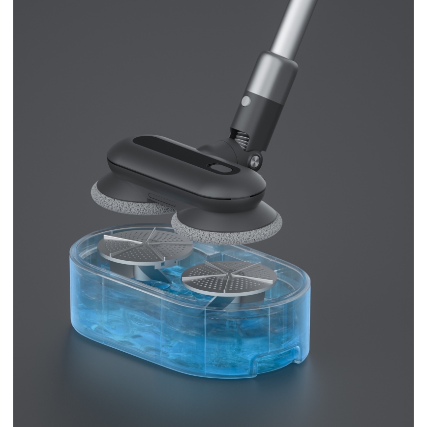 ROIDMI RI-X30VX - Ηλεκτρική σκούπα Stick 2σε1 με LED οθόνη και αξεσουάρ 435W/2500mAh ματ χρώμιο