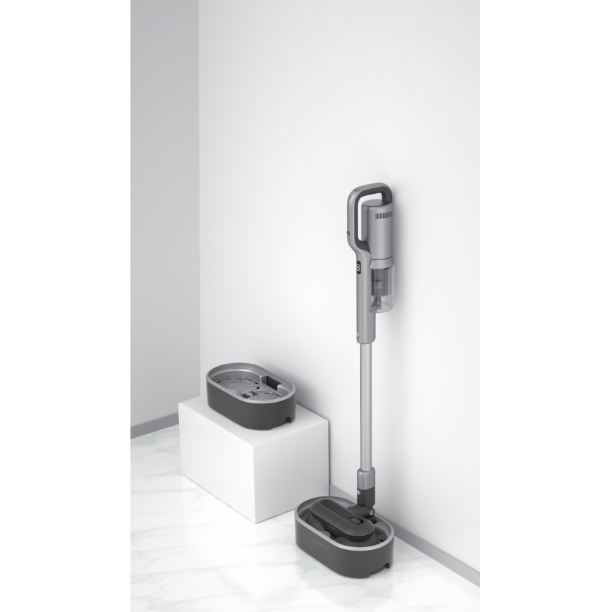 ROIDMI RI-X30VX - Ηλεκτρική σκούπα Stick 2σε1 με LED οθόνη και αξεσουάρ 435W/2500mAh ματ χρώμιο