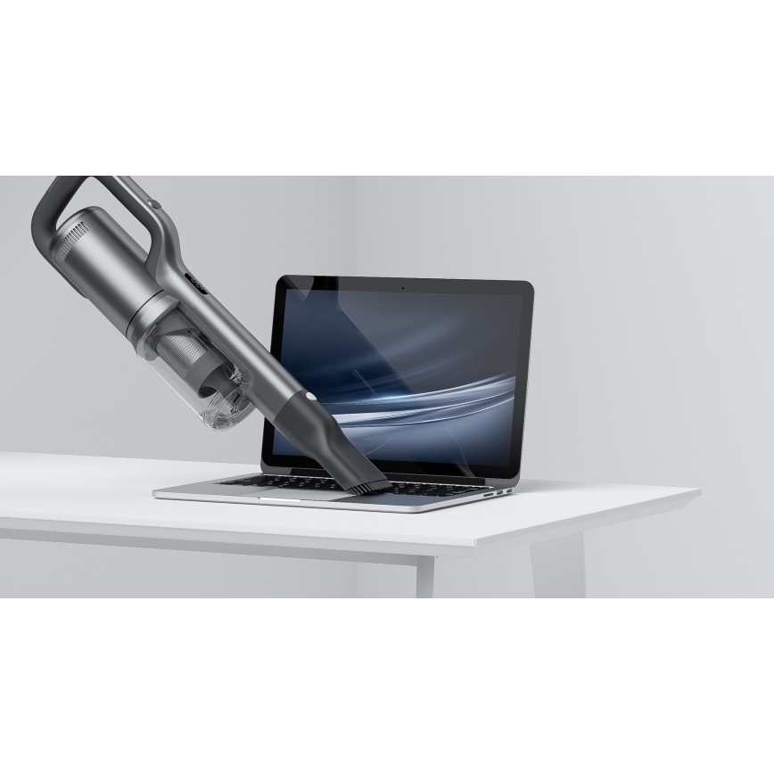 ROIDMI RI-X30VX - Ηλεκτρική σκούπα Stick 2σε1 με LED οθόνη και αξεσουάρ 435W/2500mAh ματ χρώμιο