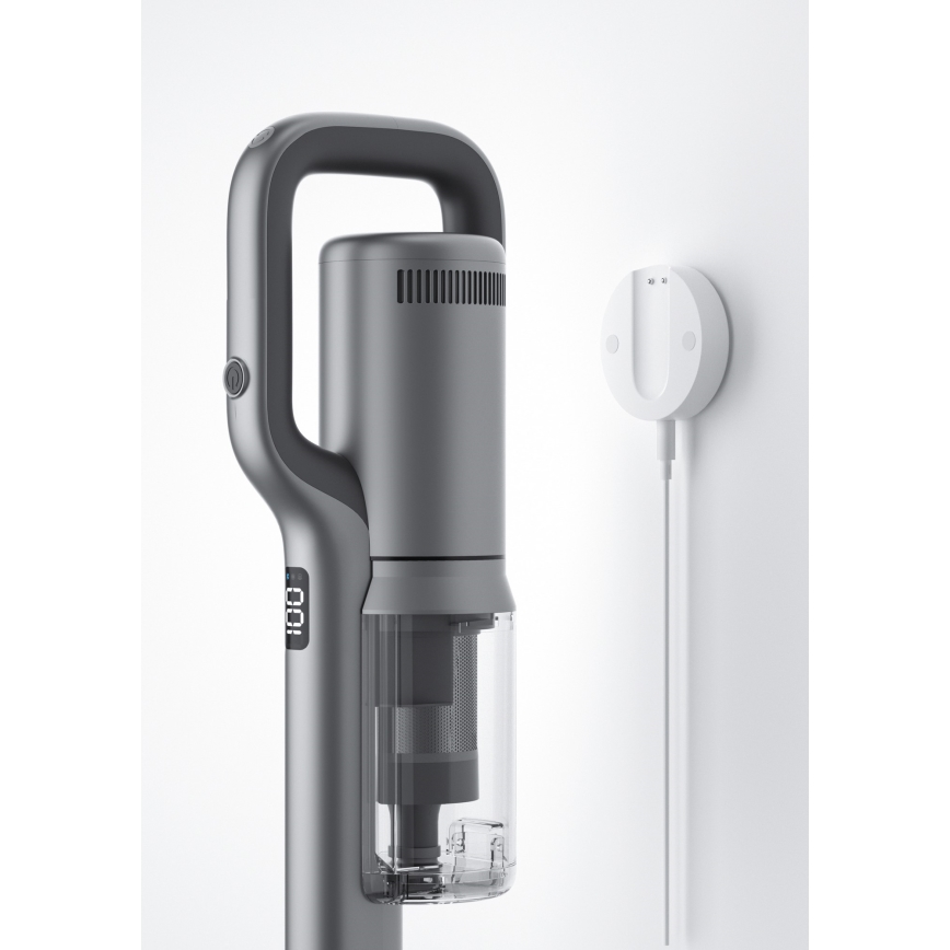 ROIDMI RI-X30VX - Ηλεκτρική σκούπα Stick 2σε1 με LED οθόνη και αξεσουάρ 435W/2500mAh ματ χρώμιο