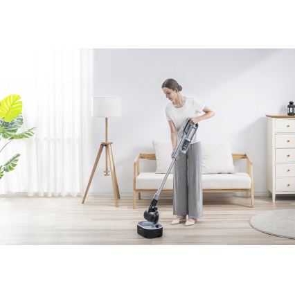 ROIDMI RI-X30VX - Ηλεκτρική σκούπα Stick 2σε1 με LED οθόνη και αξεσουάρ 435W/2500mAh ματ χρώμιο