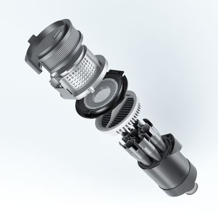 ROIDMI RI-X30VX - Ηλεκτρική σκούπα Stick 2σε1 με LED οθόνη και αξεσουάρ 435W/2500mAh ματ χρώμιο