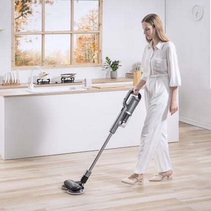 ROIDMI RI-X30VX - Ηλεκτρική σκούπα Stick 2σε1 με LED οθόνη και αξεσουάρ 435W/2500mAh ματ χρώμιο