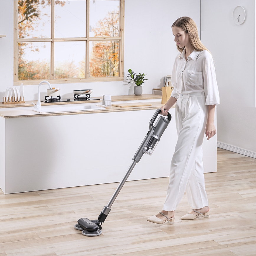 ROIDMI RI-X30VX - Ηλεκτρική σκούπα Stick 2σε1 με LED οθόνη και αξεσουάρ 435W/2500mAh ματ χρώμιο