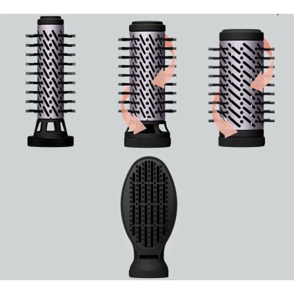 Rowenta - BRUSH ACTIV βούρτσα-σεσουάρ 1000W/230V μαύρη